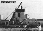 SL-1 reactor being removed after the 1961 accident